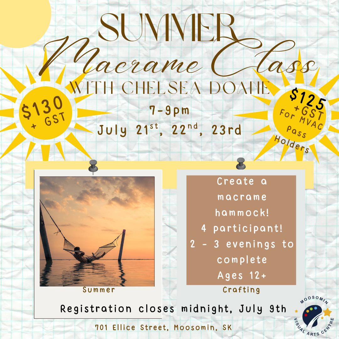 Summer Macrame Class (Hammock) with Chelsea Doane