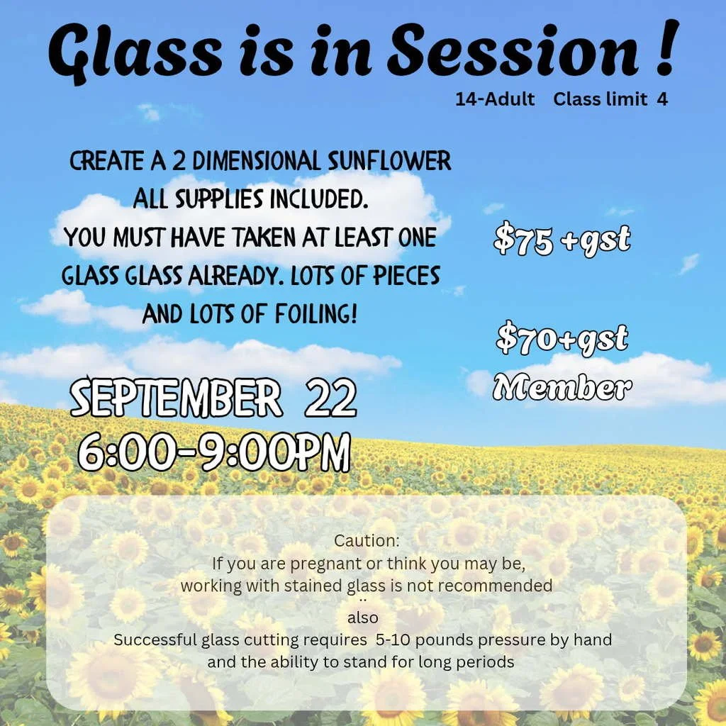 Evening Stained Glass 2-D Sunflower with Darlene Strong