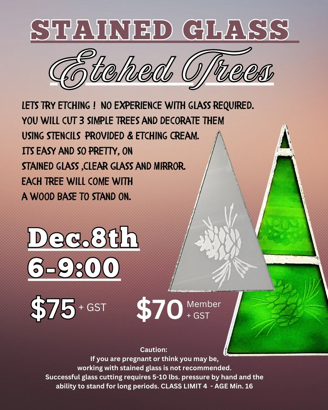 Evening Etched Glass with Darlene Strong