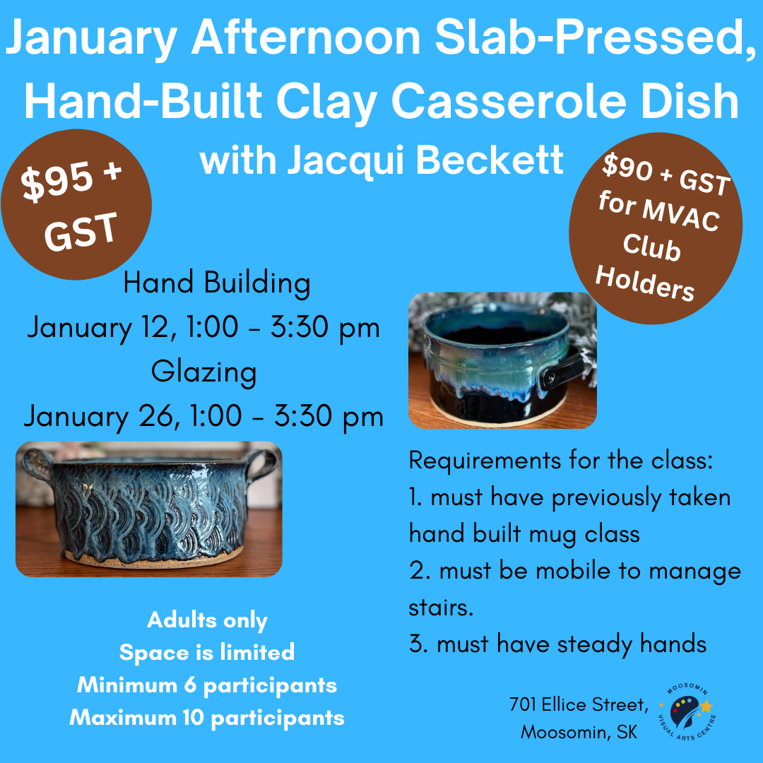 Slab-Pressed, Hand-Built Clay Casserole Dish with Jacqui Beckett