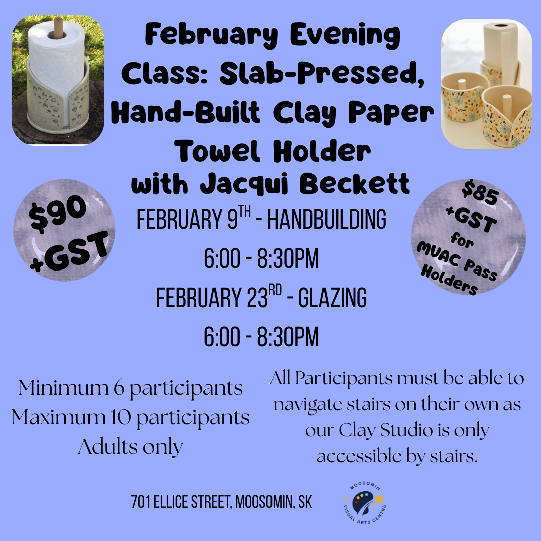 February Evening Class: Slab-Pressed, Hand-Built Paper Towel Holder with Jacqui Beckett