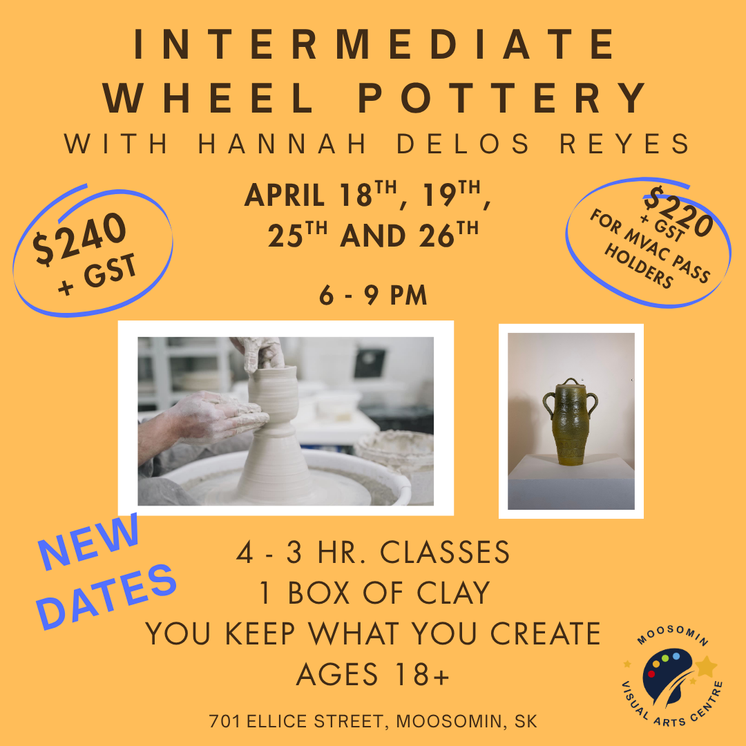Intermediate Wheel Pottery with Hannah Delos Reyes
