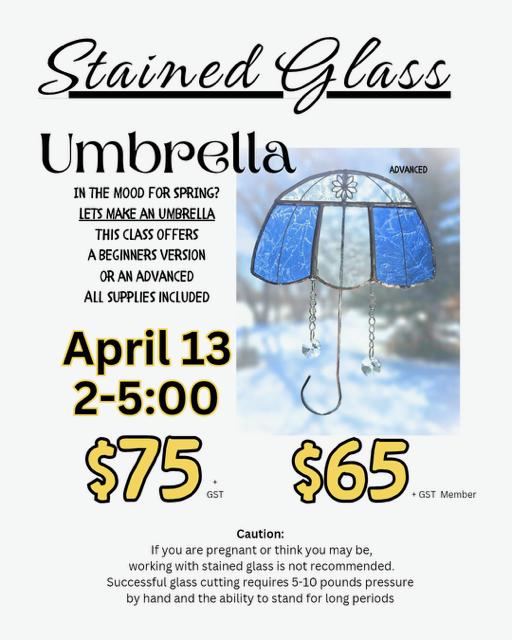 Umbrella Stained Glass Afternoon with Darlene Strong