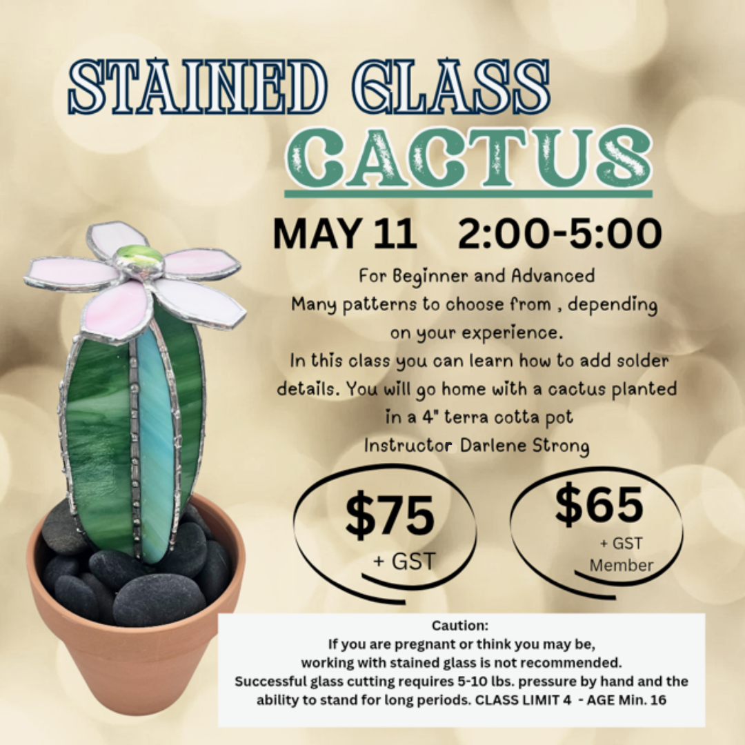 Afternoon Stained Glass Cactus with Darlene Strong