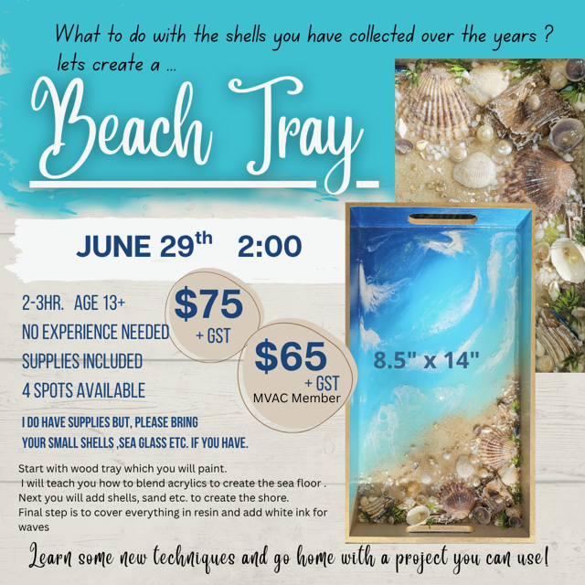 Resin Beach Tray with Darlene Strong