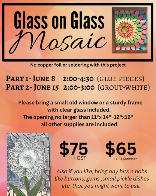Glass on Glass Mosaic with Darlene Strong