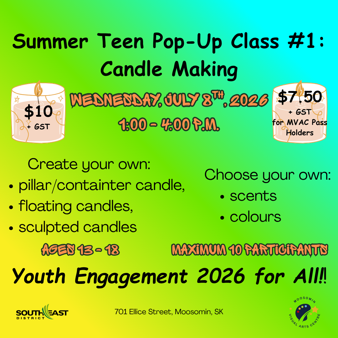 Youth Engagement 2026 for All: Summer Teen Pop-Up #1 . . . Candle Making