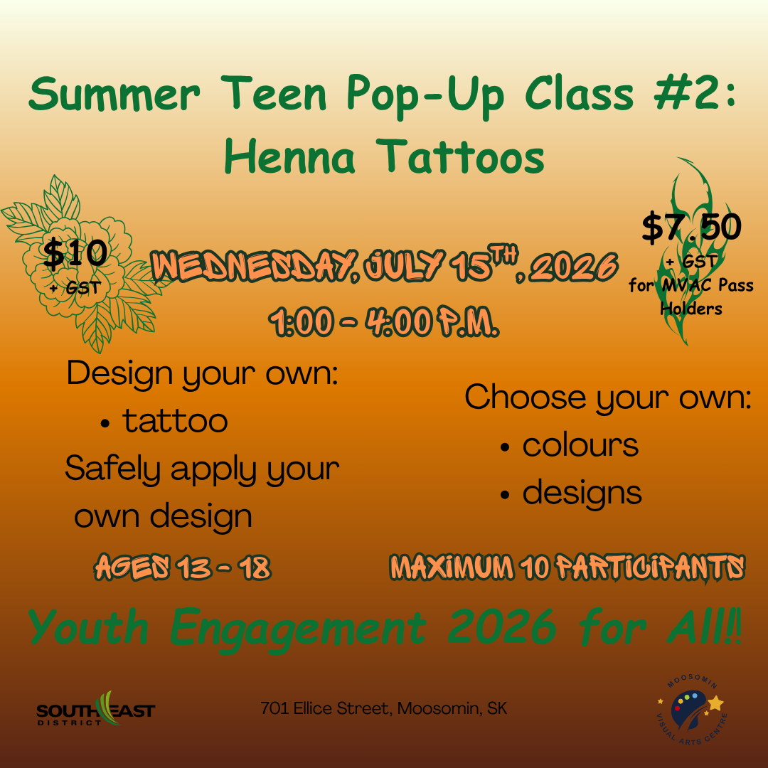 Youth Engagement 2026 for All:  Summer Teen Pop-Up #2 . . . Tie Dying