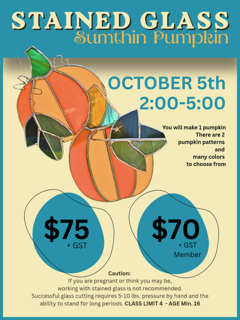 Afternoon Sumthin Pumpkin Stained Glass with Darlene Strong