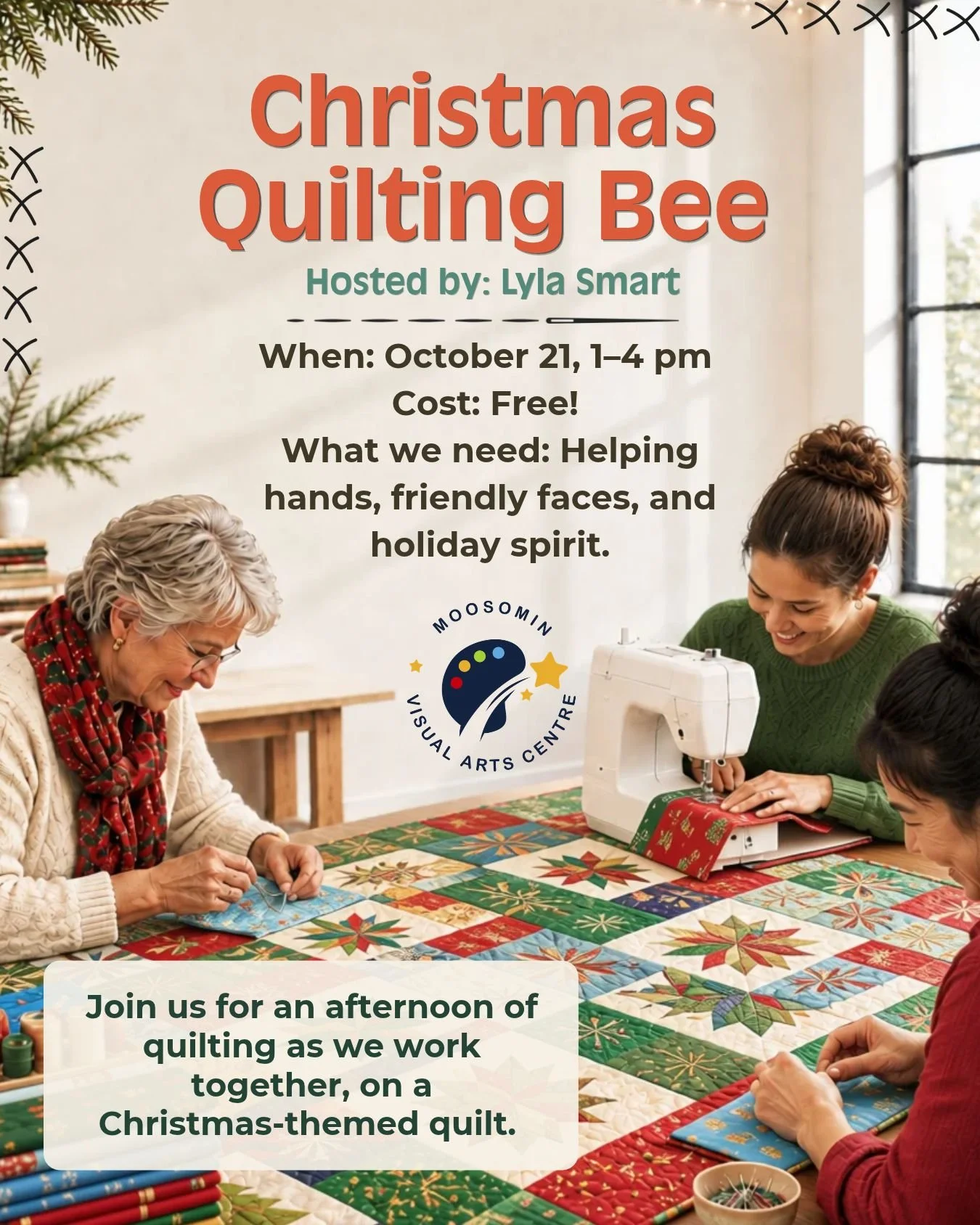 Christmas Themed Quilting Bee with Lyla Smart