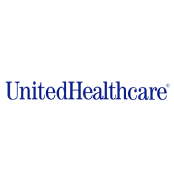 UnitedHealthcare logo in blue and black on a white background.