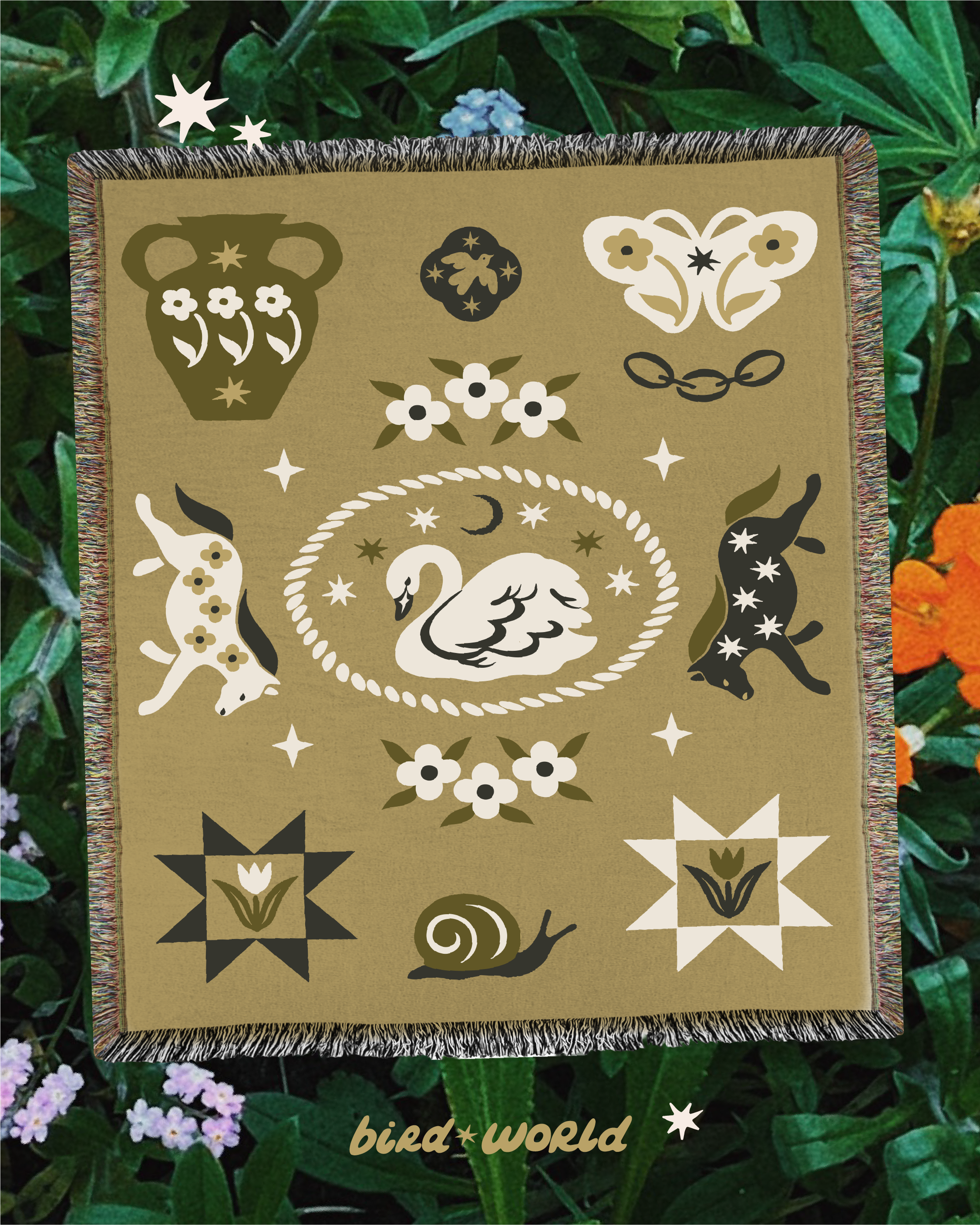 cosmic swan blanket