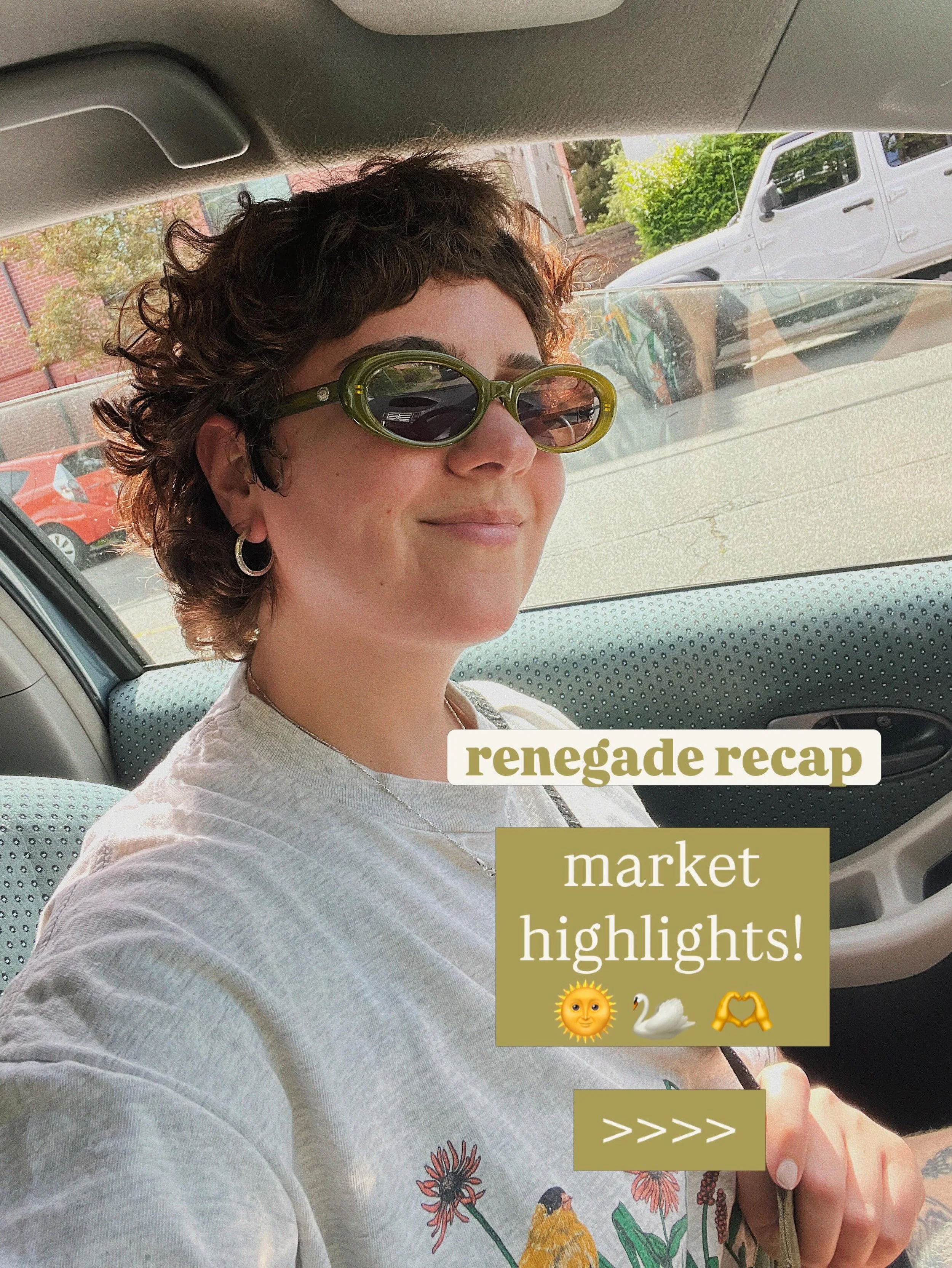 thank you for another amazing market weekend @renegadecraft !!! 🌞🌈🫶