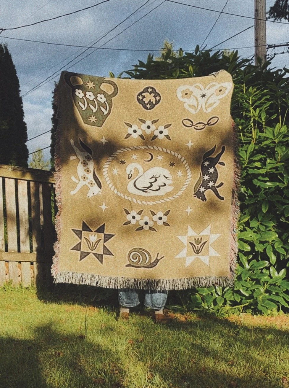 cosmic swan blanket