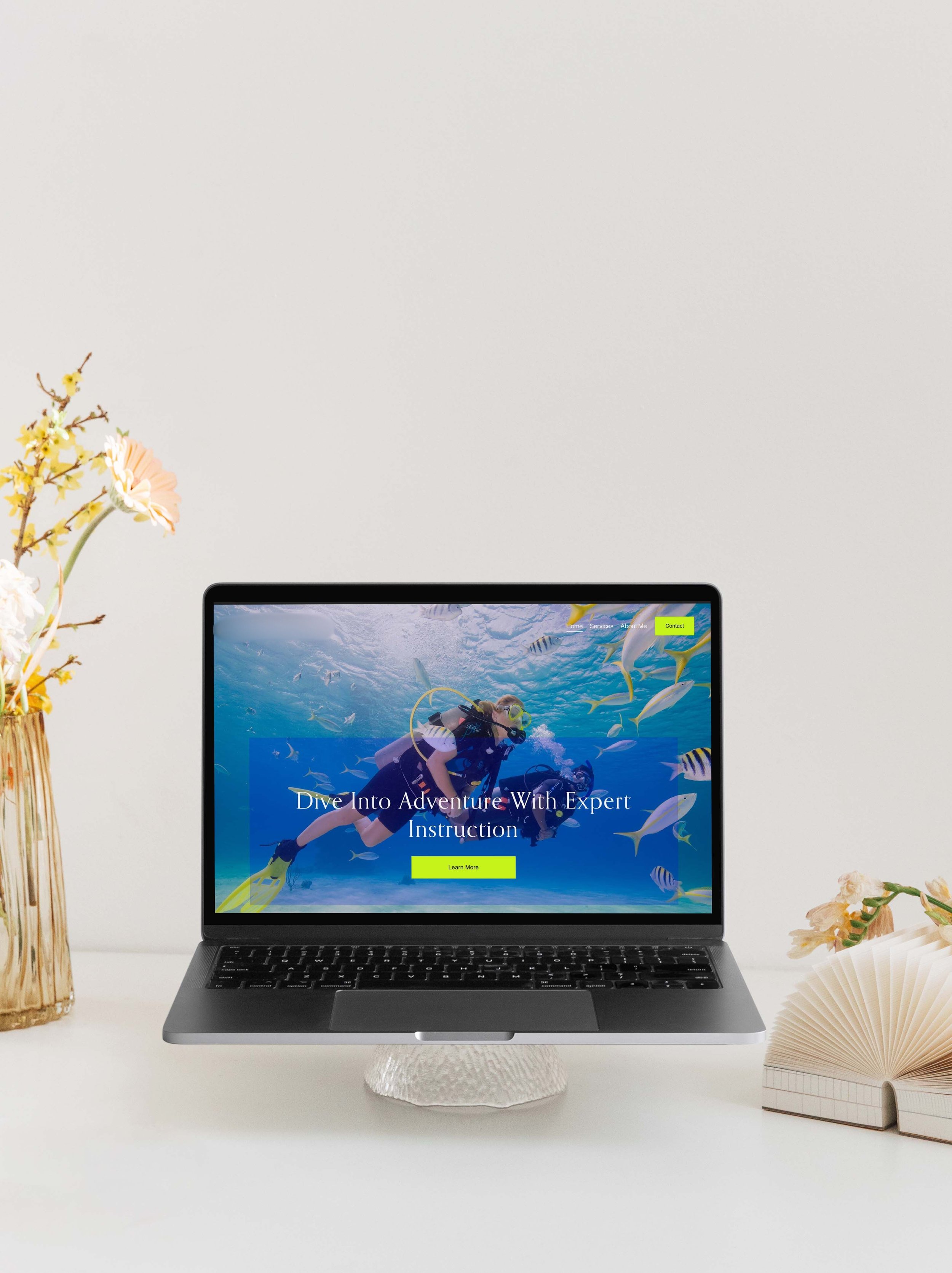 Web Design for Freelance Diver