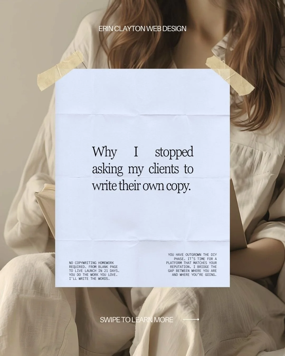 For a long time, I worked the way most designers do: Content first, design second.

It&rsquo;s the industry standard. The logic is that you, the client, write the text, and then I build the design around it.

But I started to notice a quiet struggle.