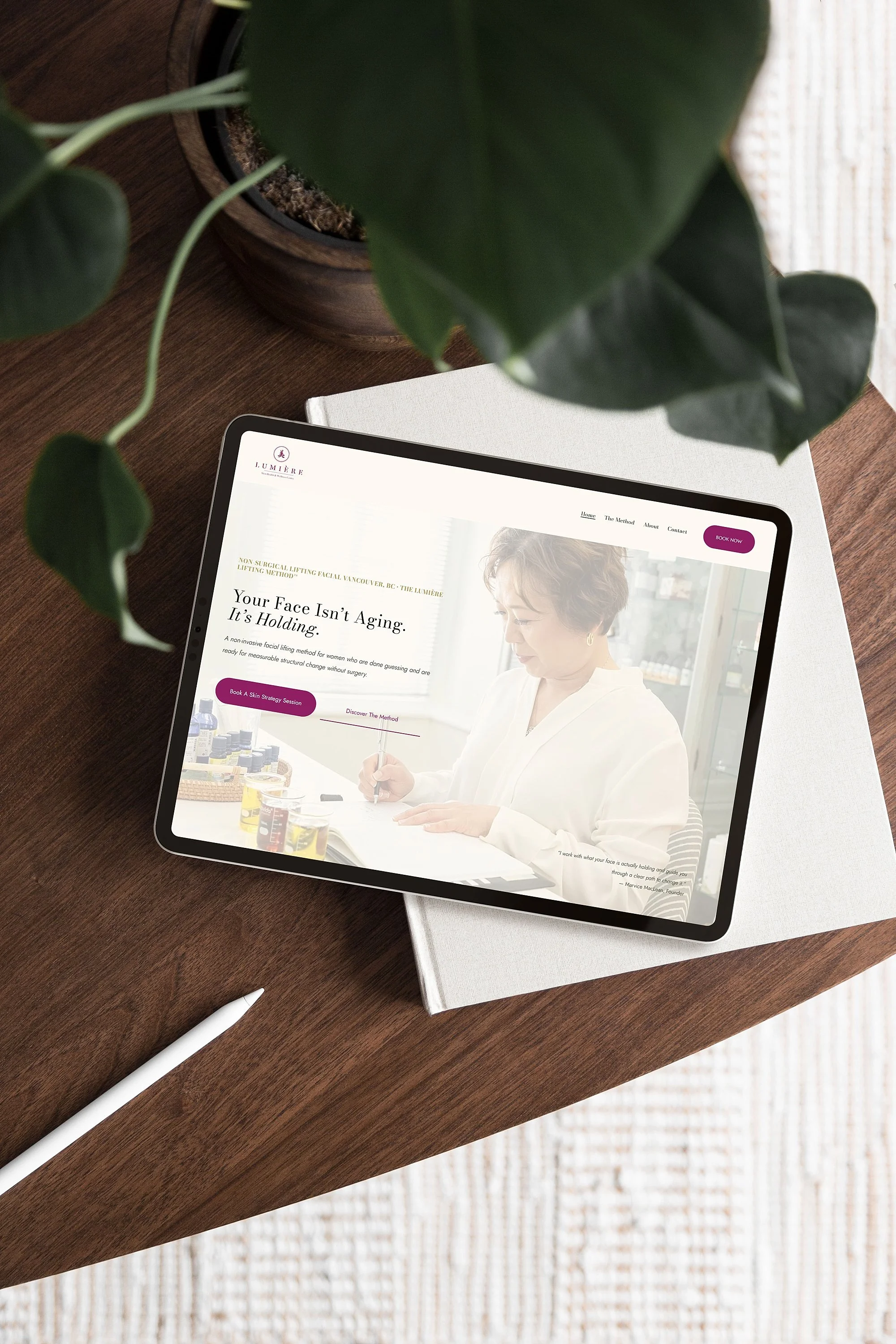  Squarespace website redesign and rebrand for a skin specialist and facial lifting practitioner in Vancouver BC, designed by Erin Clayton Web Design