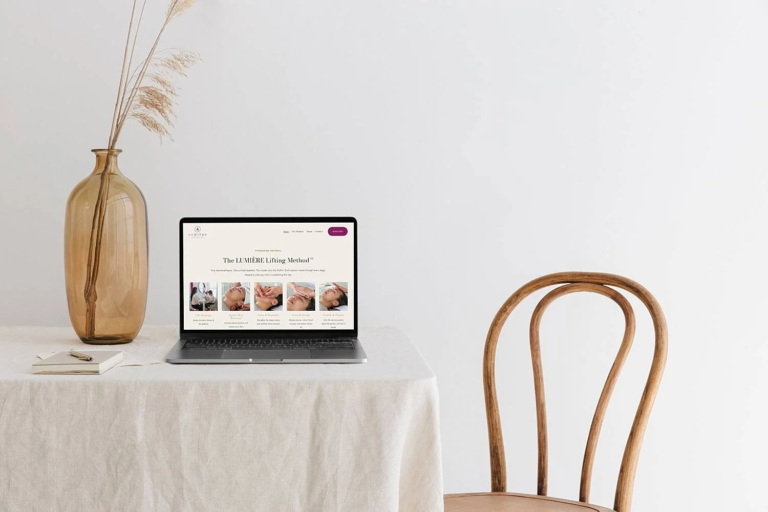 Squarespace Website Design & Copywriting for Luxury Facial Spa