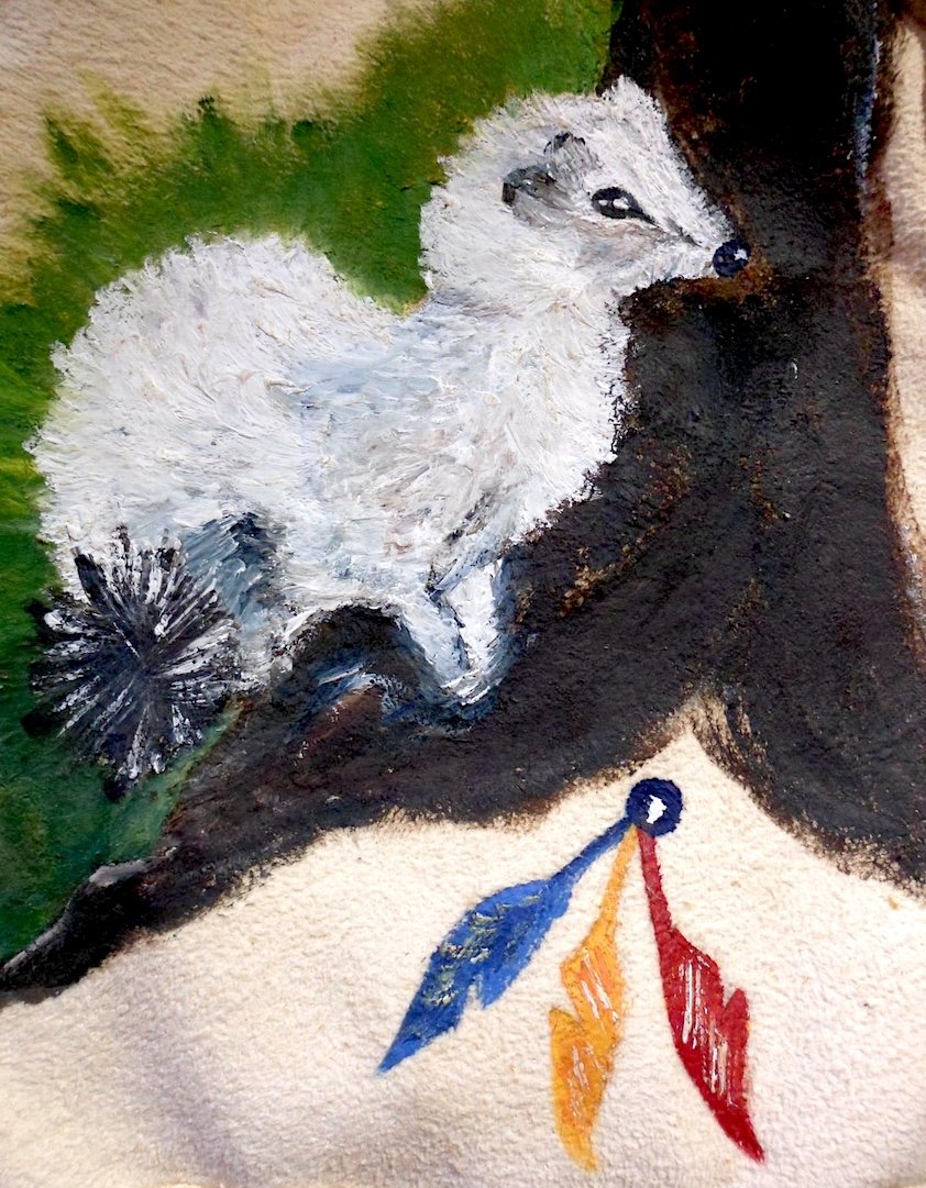 peinture à l'huile sur peau de chamois.jpeg