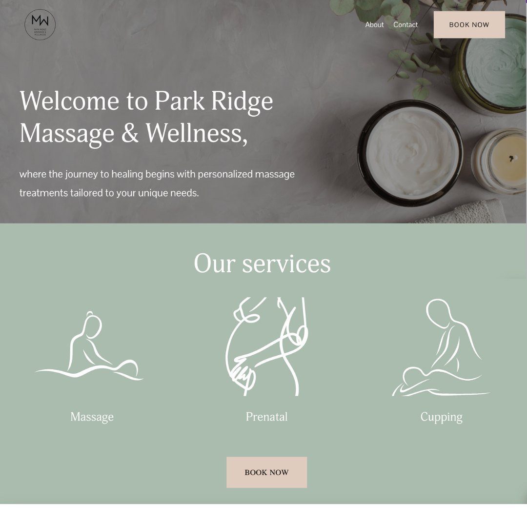 ✨️ Client feature: Park Ridge Massage and Wellness.⁠
⁠
This project was special as it was part of a raffle prize for a recent local fundraiser. I think I hit the jackpot though as @parkridge_massage_wellness was a dream to work with! Run, don't walk 