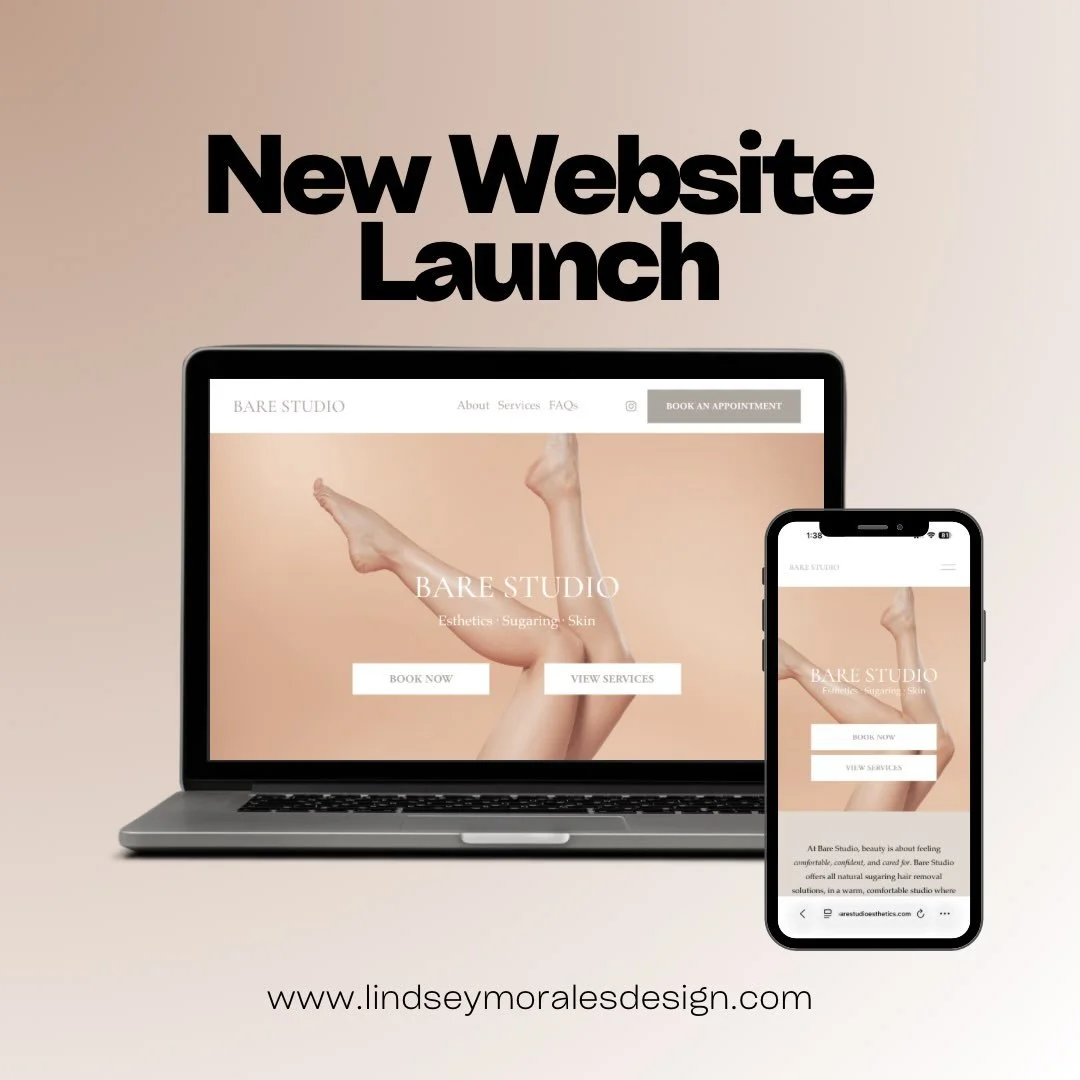 Excited to share the new website for @barestudioesthetics! 🍯

The goal was to help clients to understand why sugaring is different while maintaining a soft, elegant interface. 

I can't wait to see the new beautiful space in Park Ridge.  Bare Studio