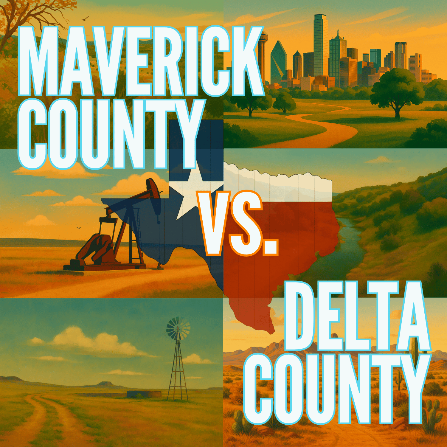 Maverick County vs. Delta County
