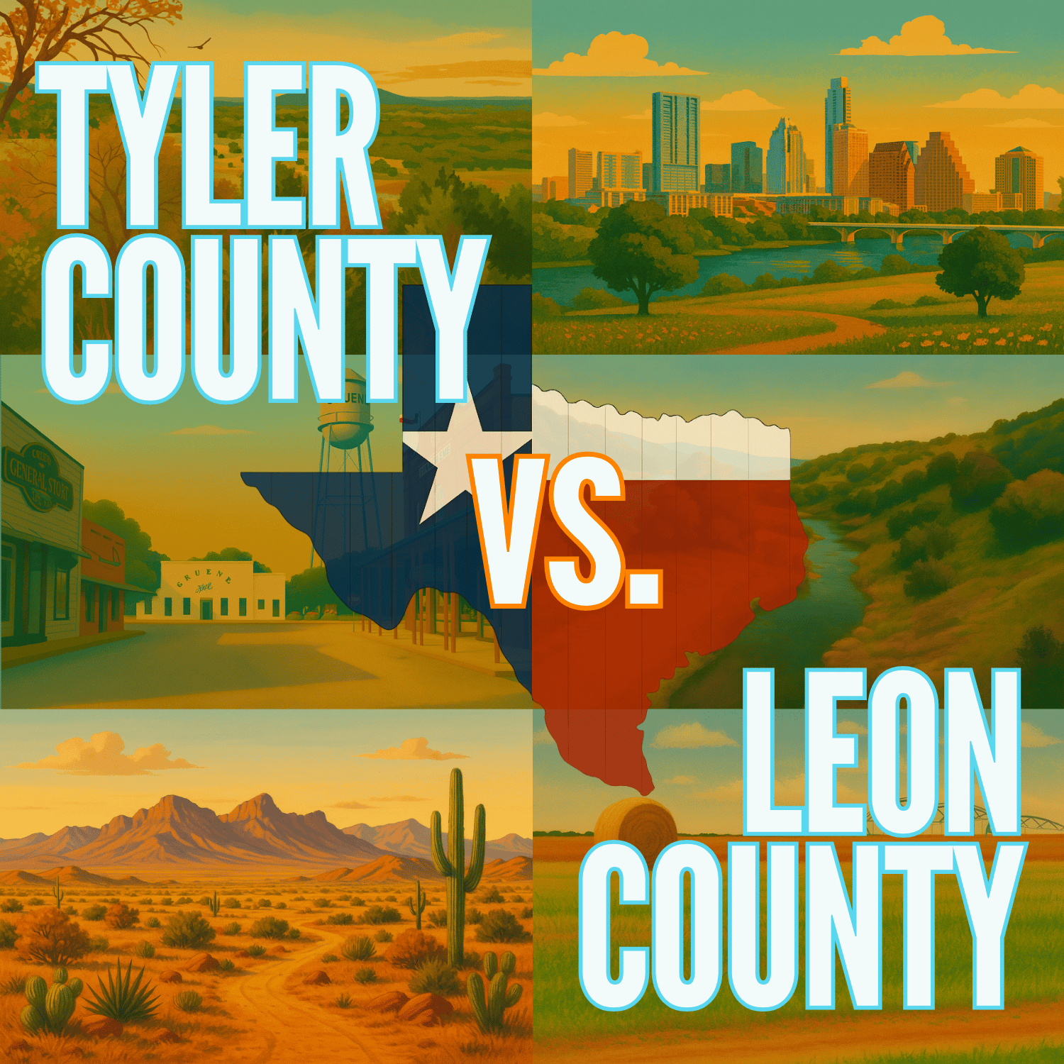 Tyler County vs. Leon County