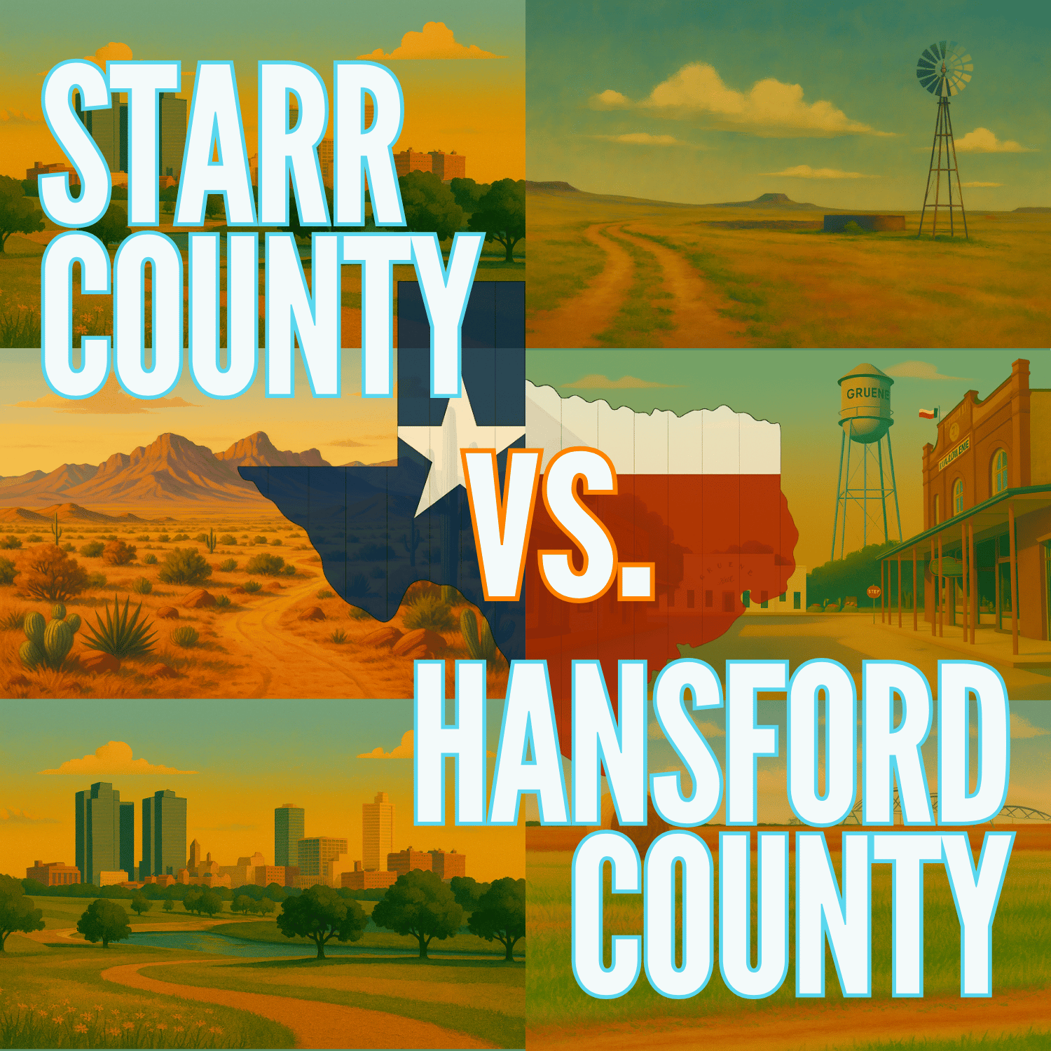 Starr County vs. Hansford County
