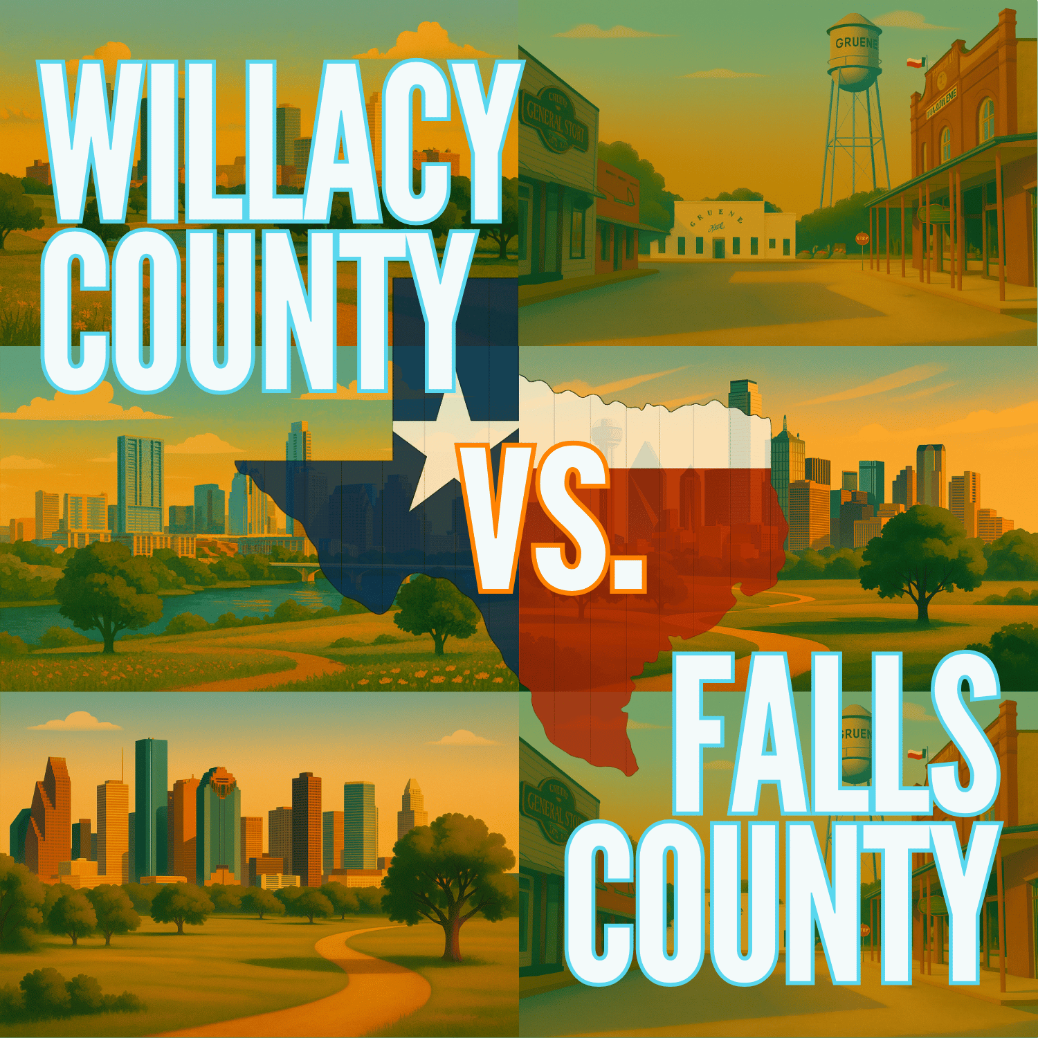 Willacy County vs. Falls County