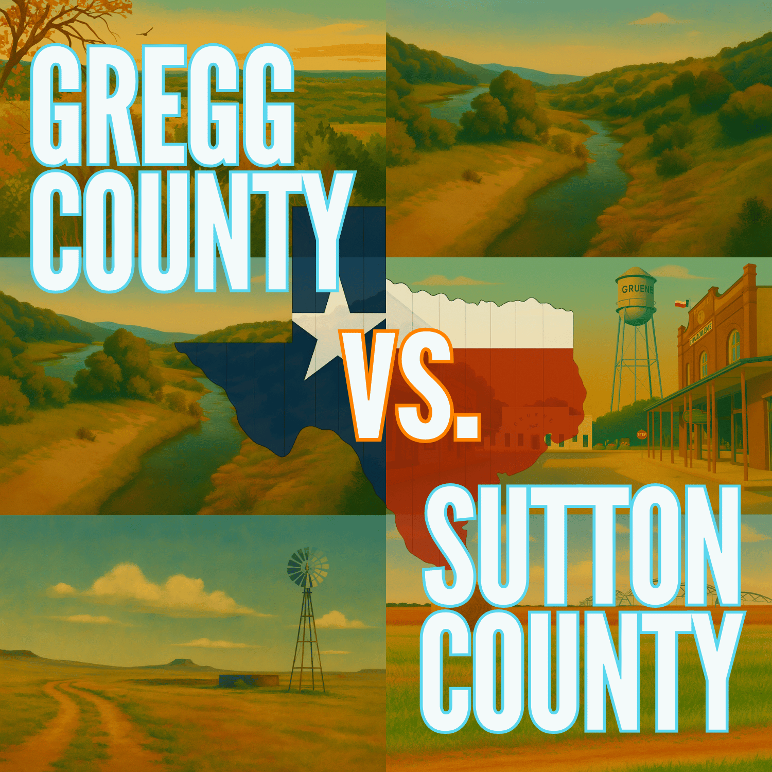 Gregg County vs. Sutton County