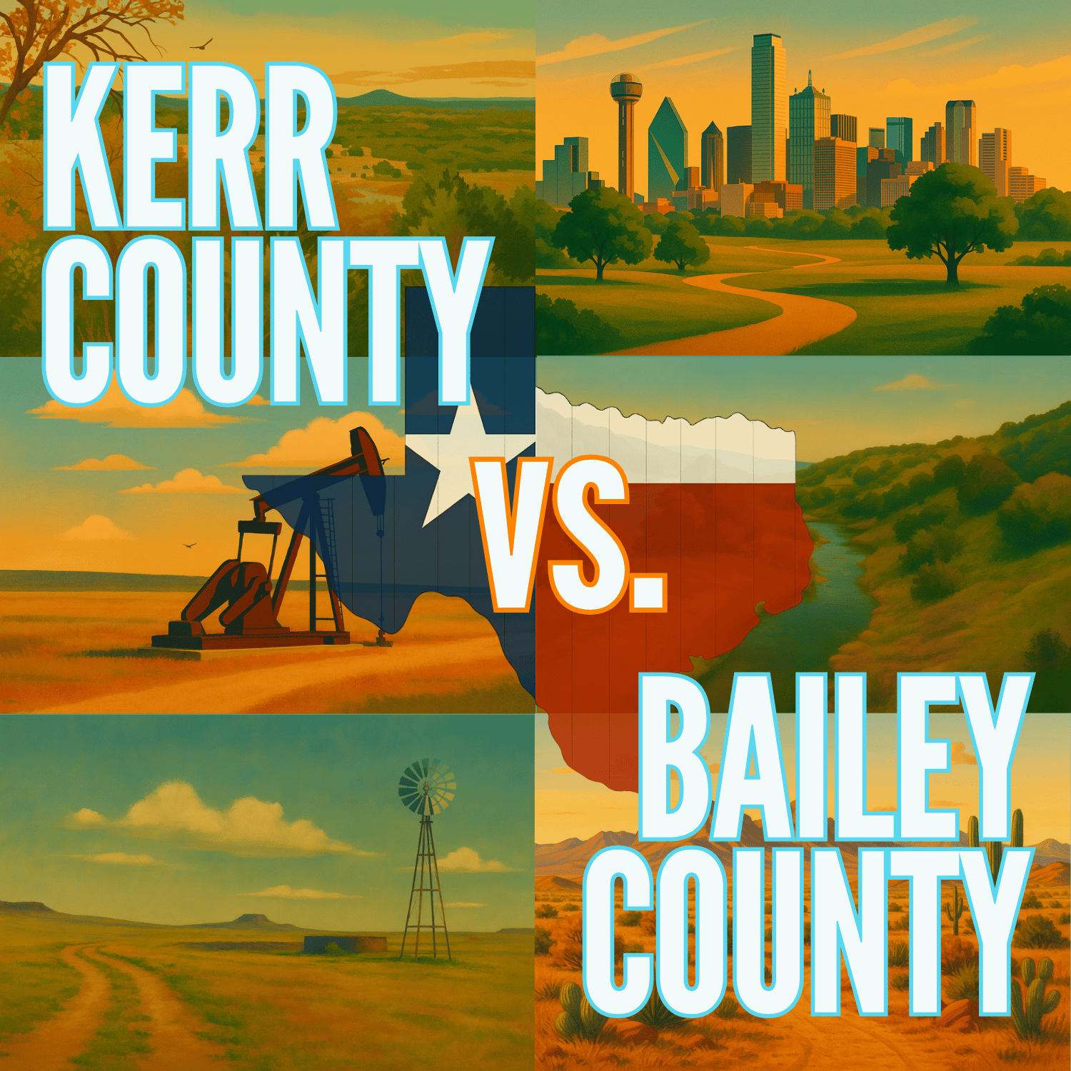 Kerr County vs. Bailey County