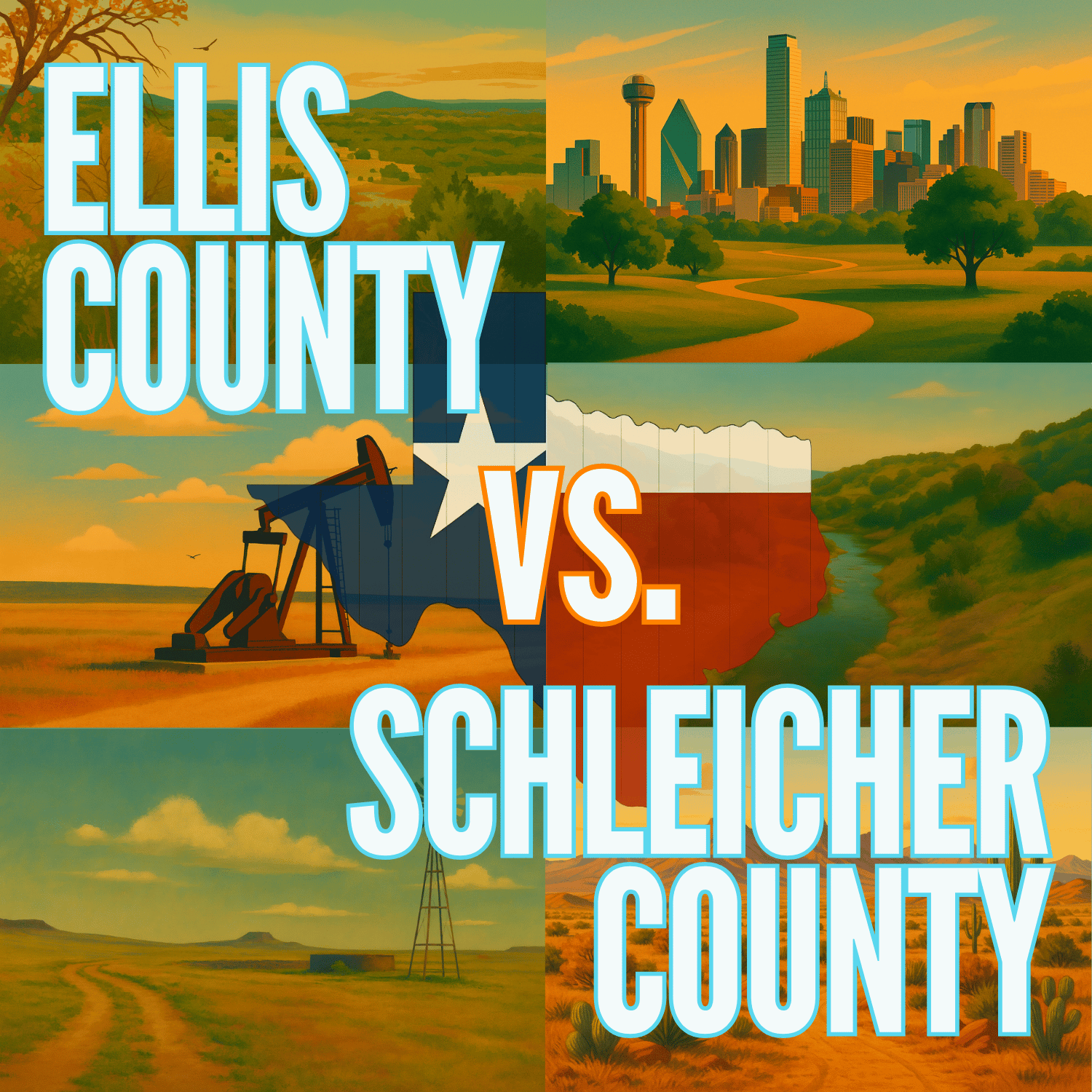 Ellis County vs. Schleicher County