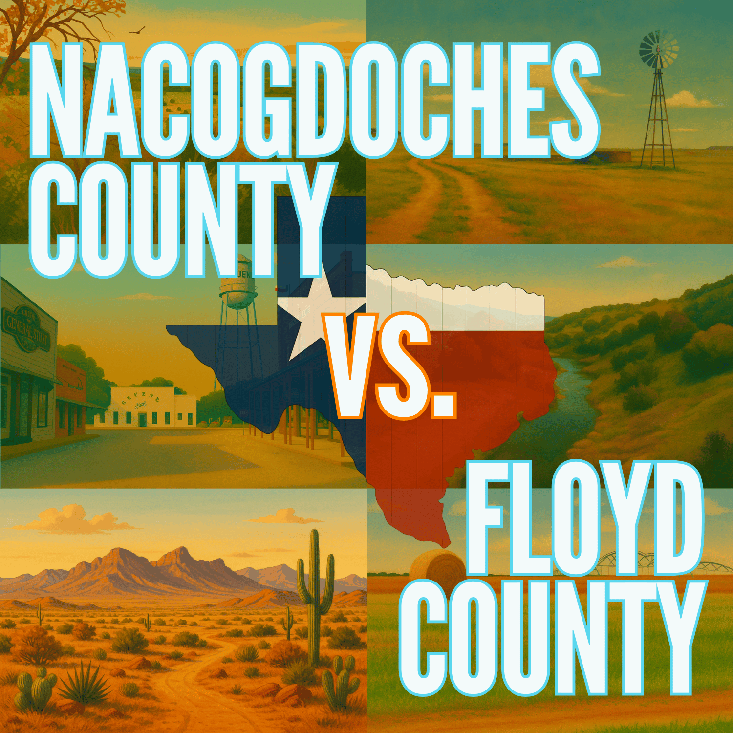 Nacogdoches County vs. Floyd County