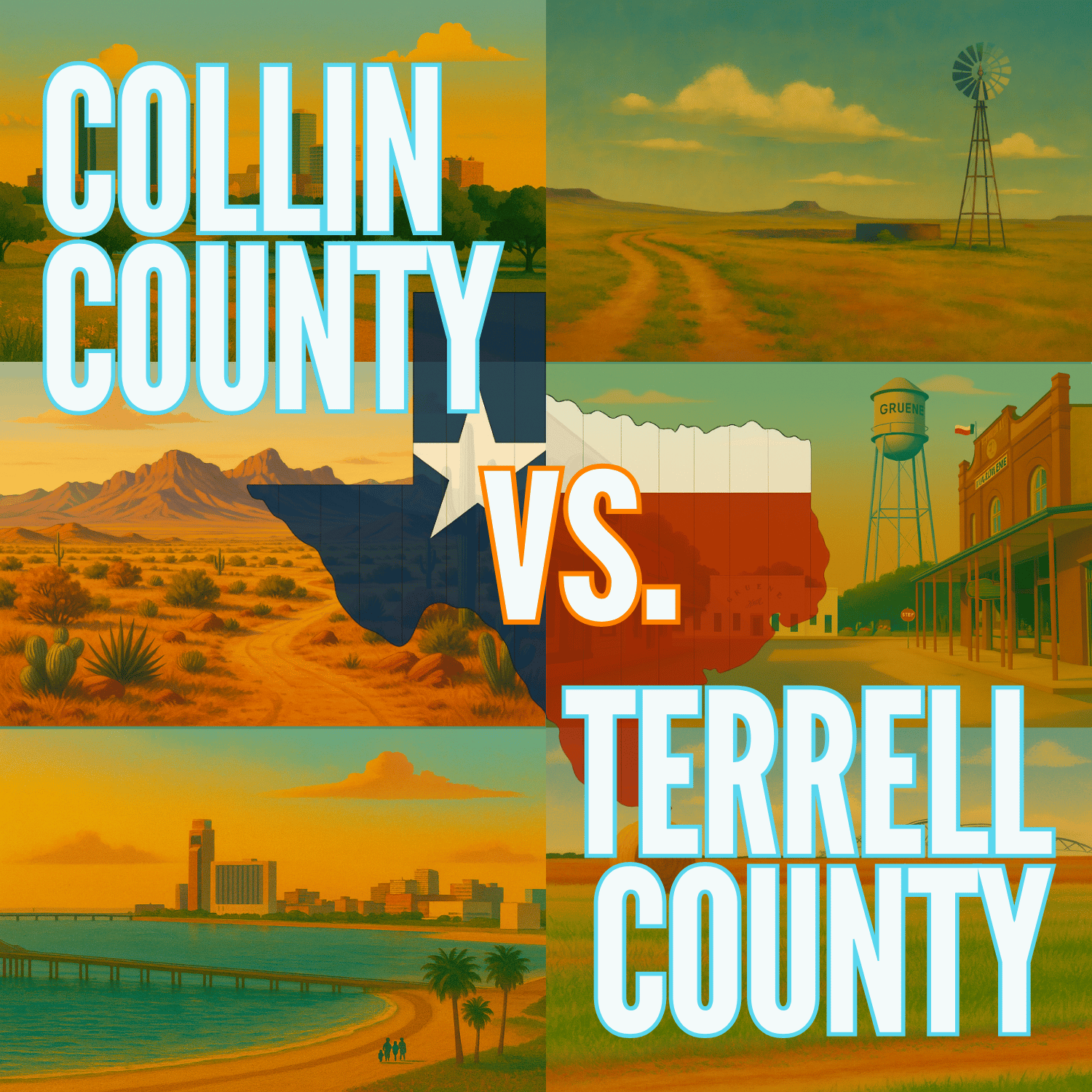 Collin County vs. Terrell County