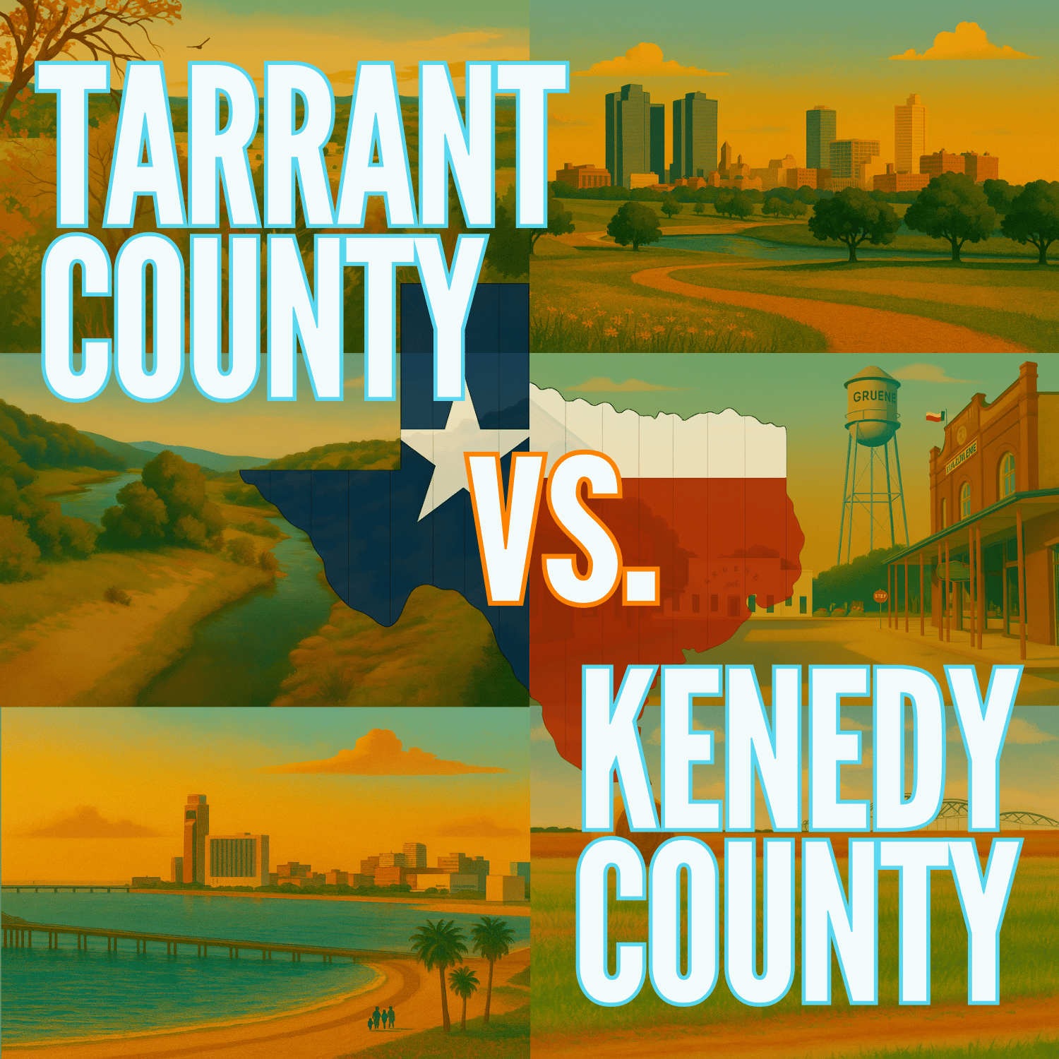 Tarrant County vs. Kenedy County