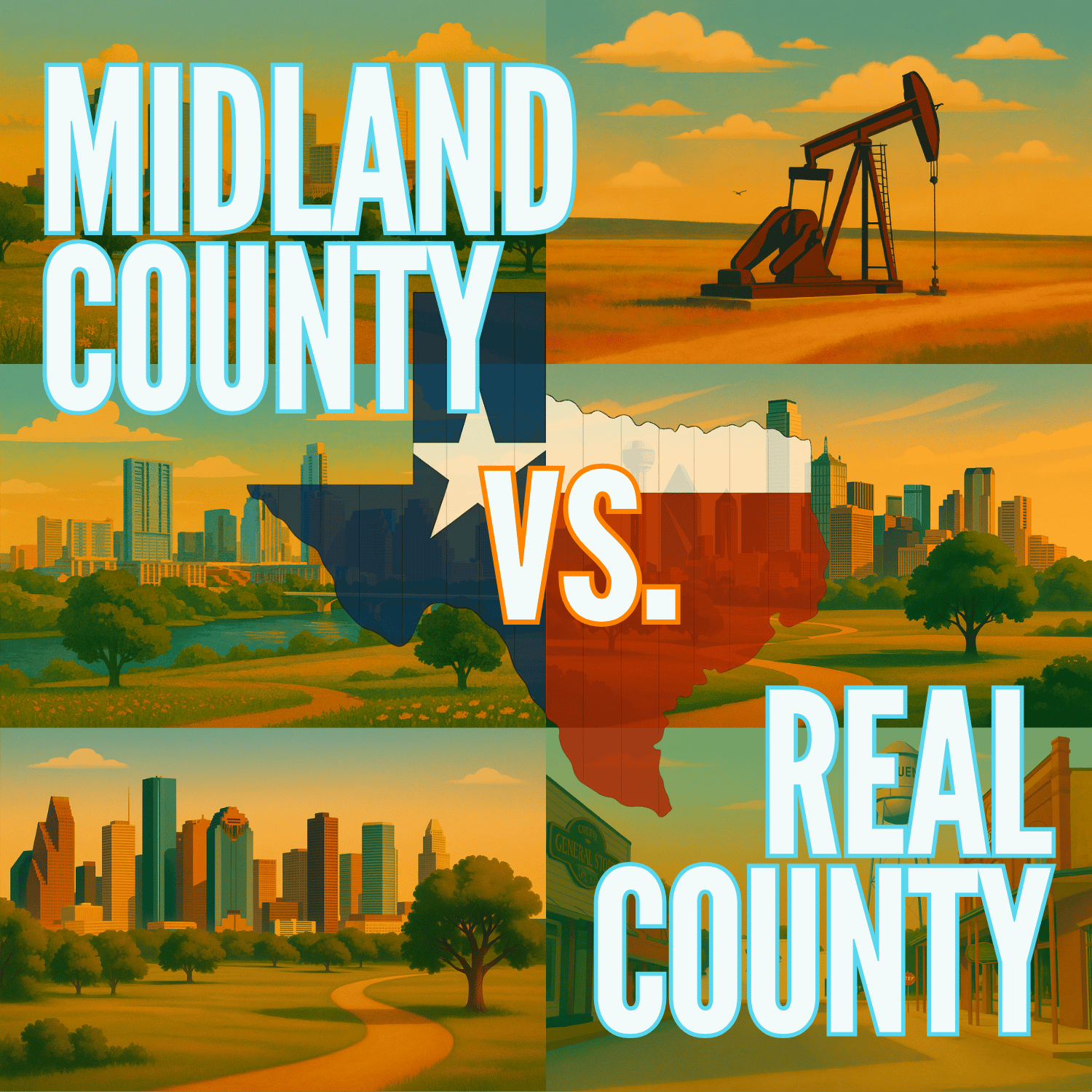 Midland County vs. Real County