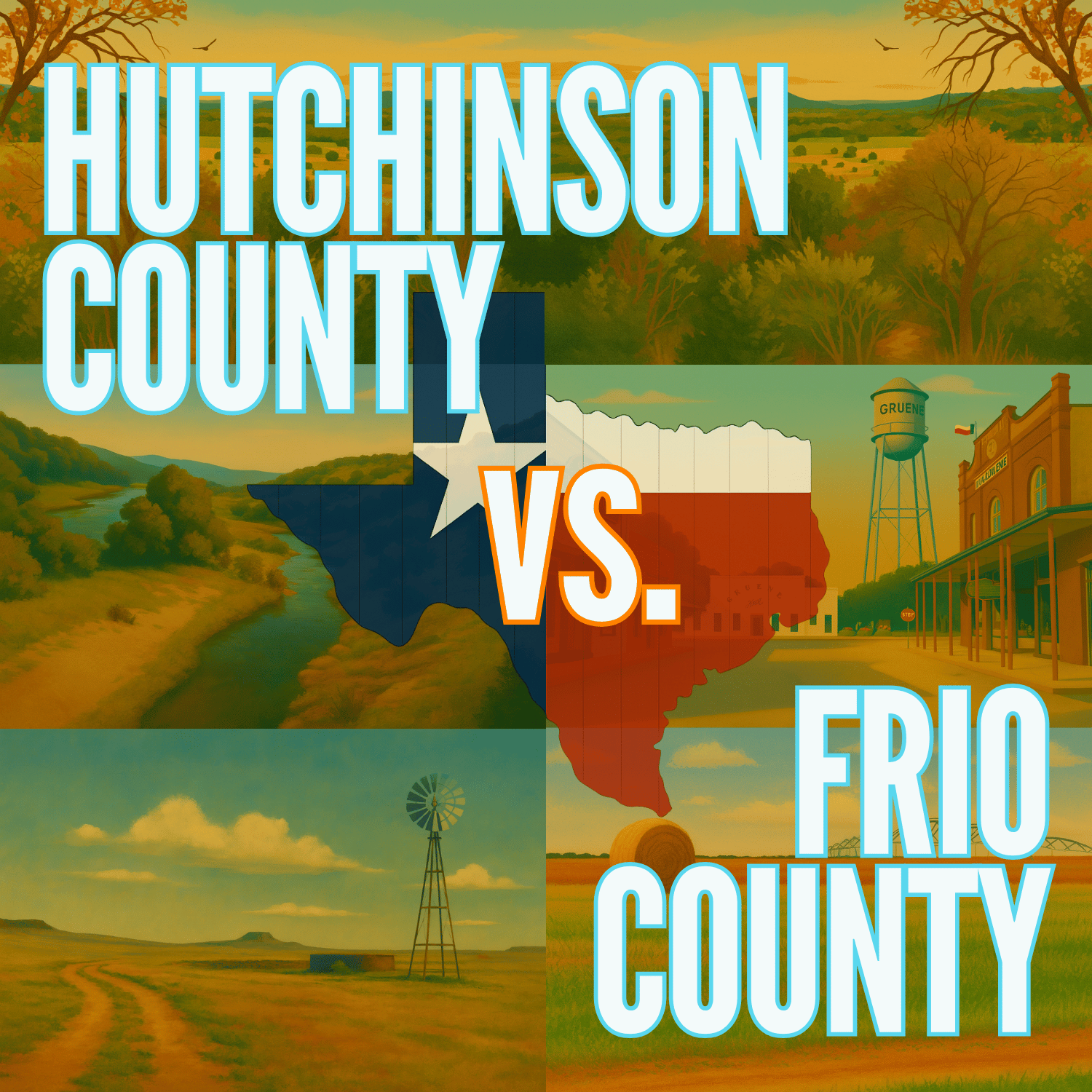Hutchinson County vs. Frio County