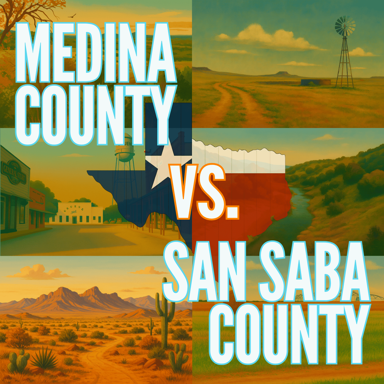 Medina County vs. San Saba County