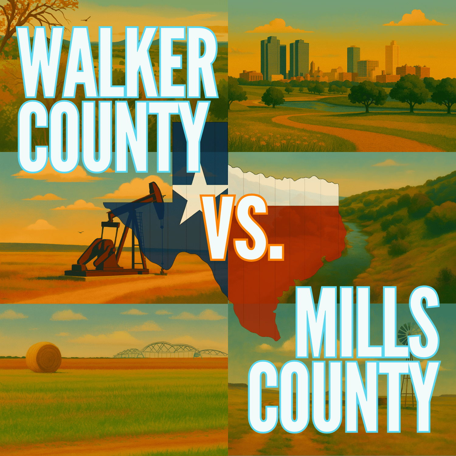 Walker County vs. Mills County