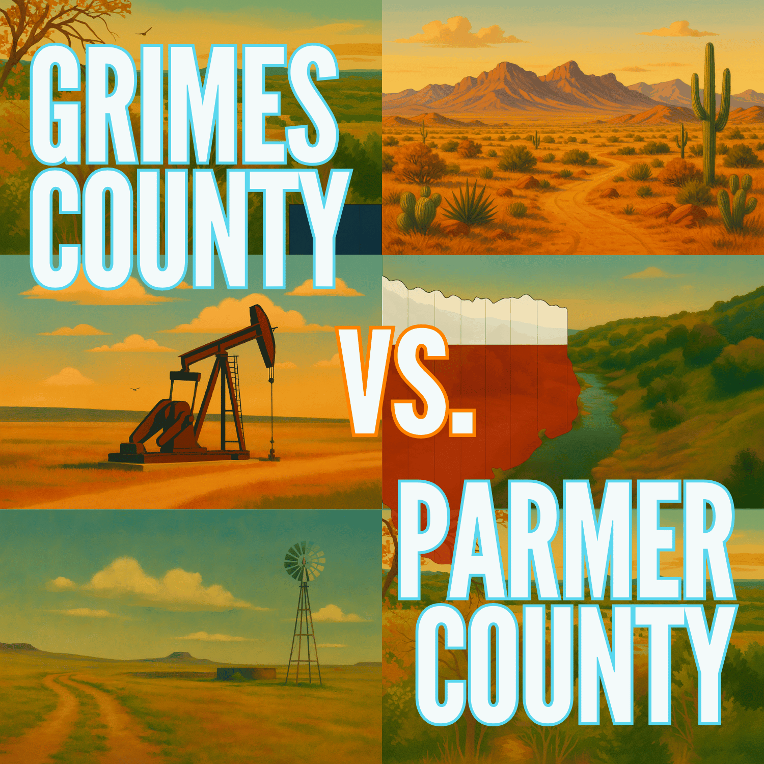 Grimes County vs. Parmer County