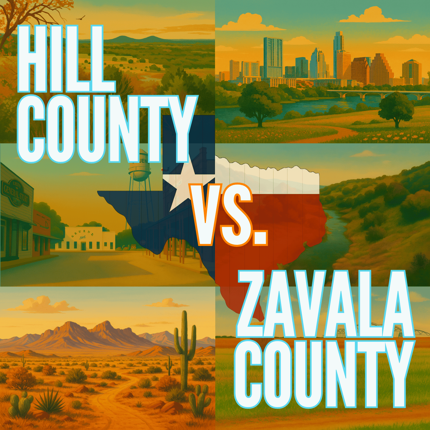 Hill County vs. Zavala County