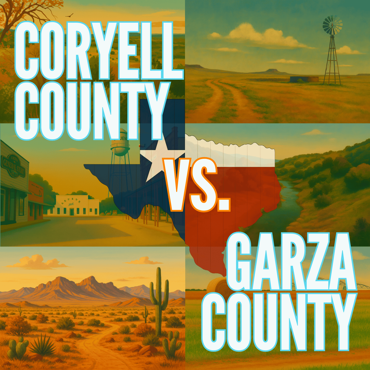 Coryell County vs. Garza County