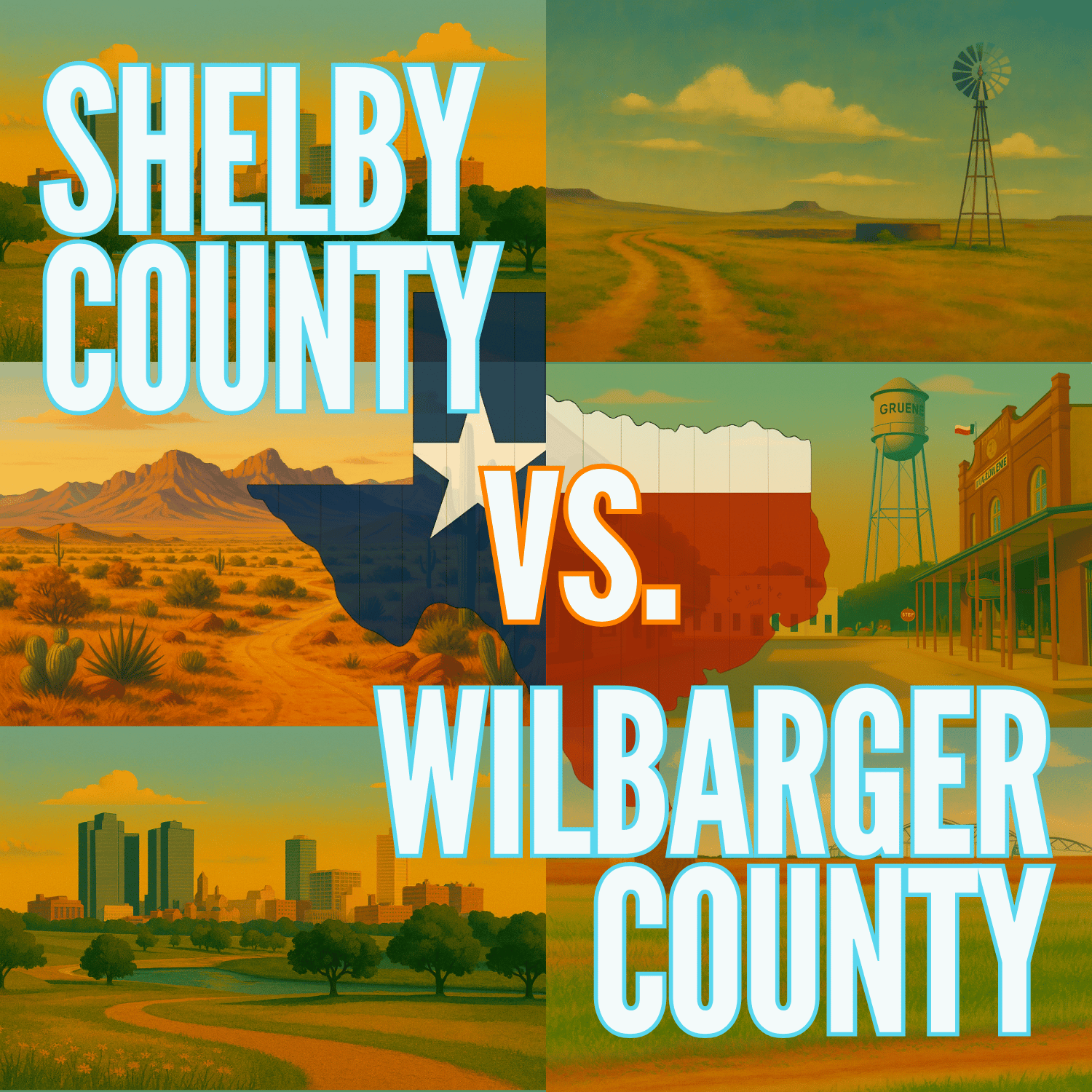 Shelby County vs. Wilbarger County