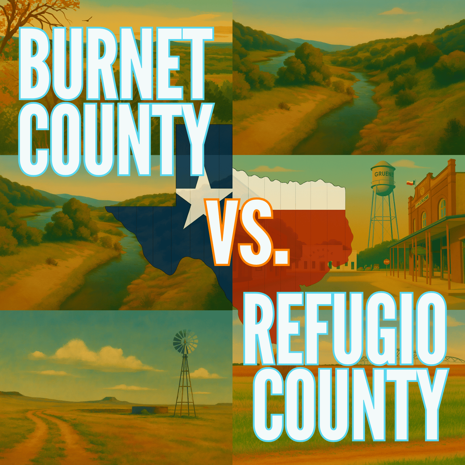 Burnet County vs. Refugio County