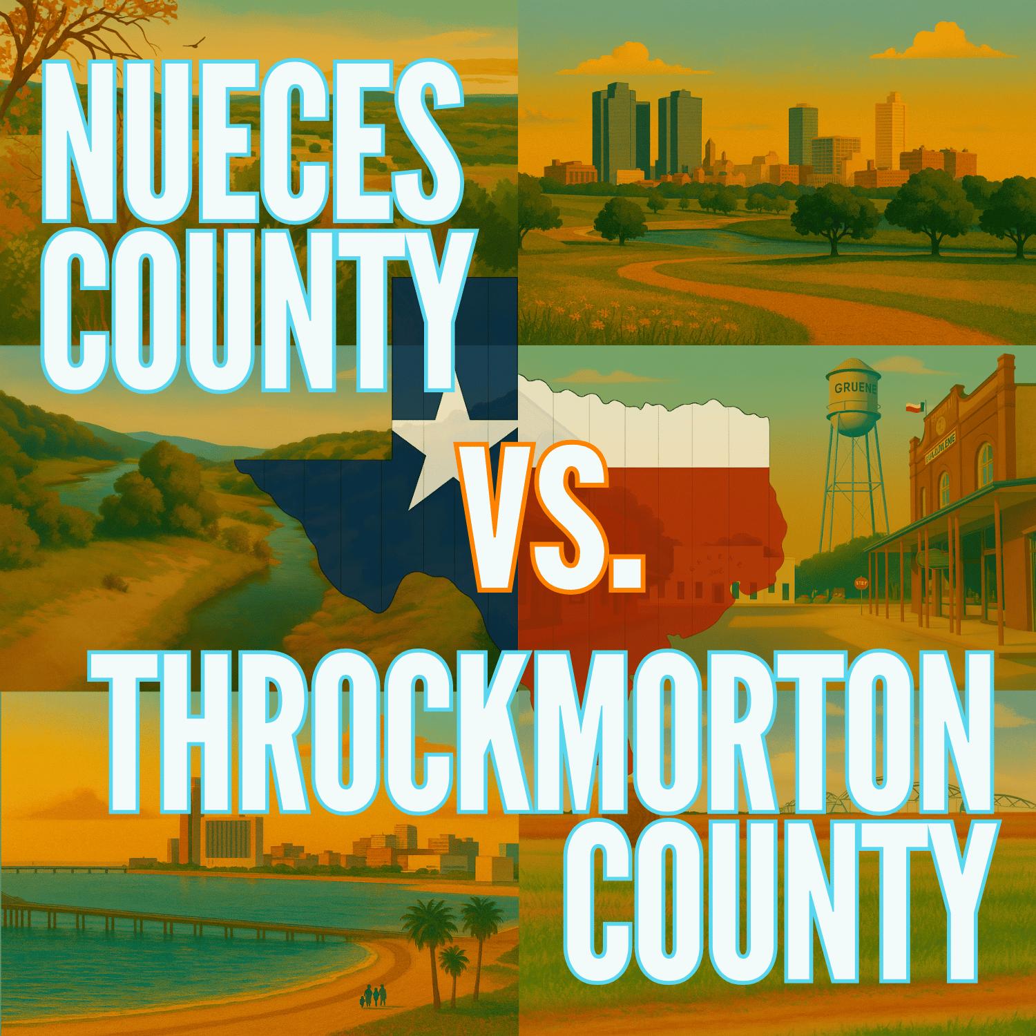 Nueces County vs. Throckmorton County