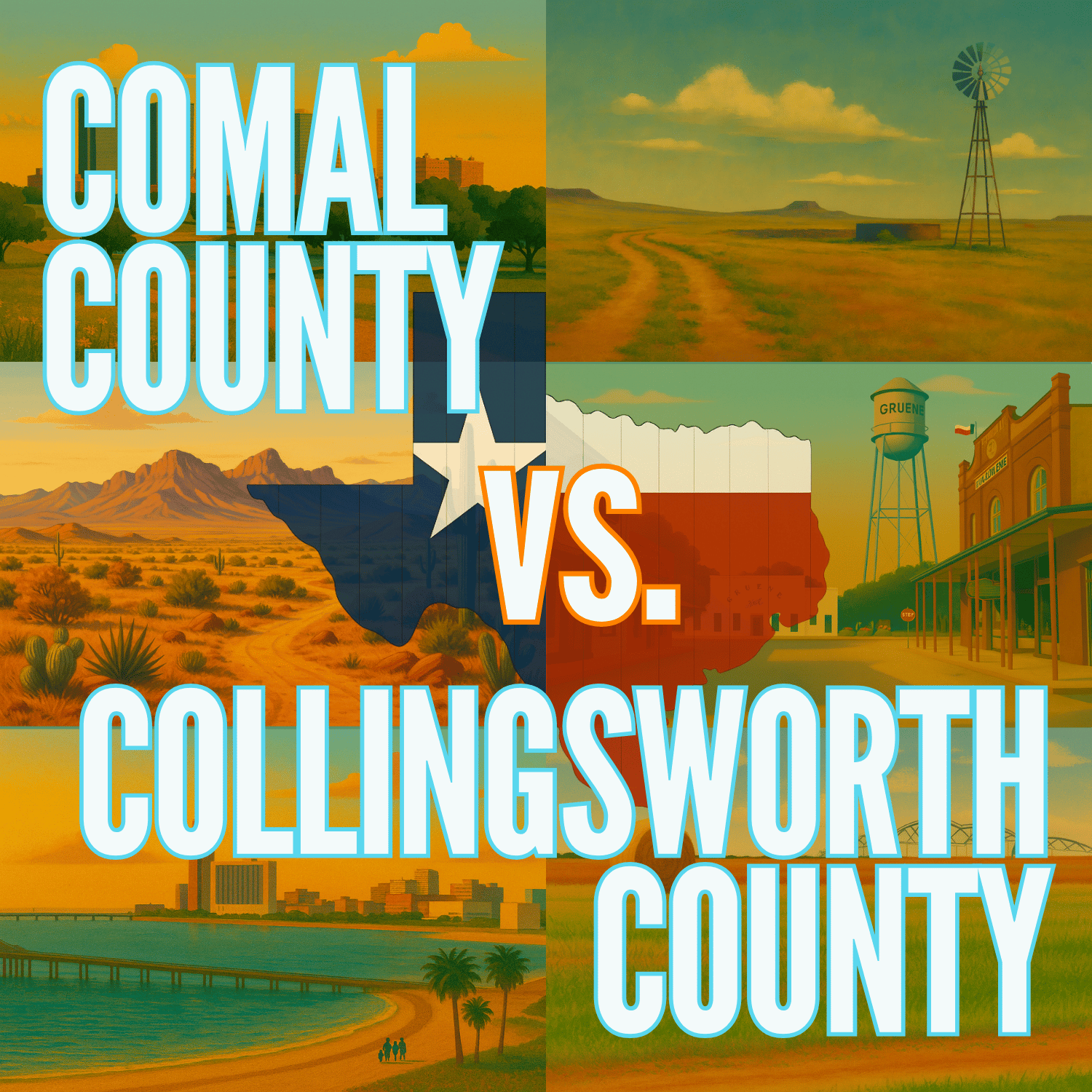 Comal County vs. Collingsworth County