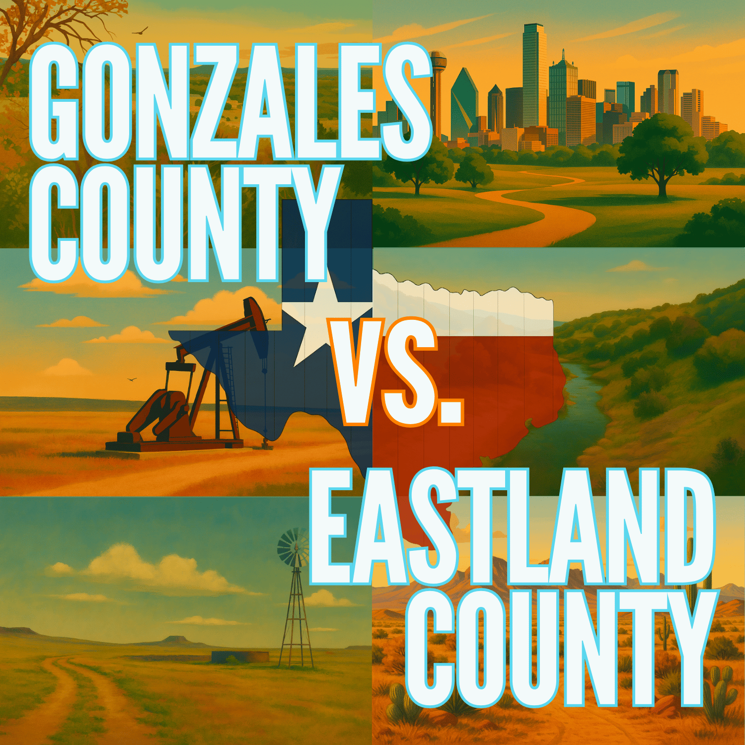 Gonzales County vs. Eastland County