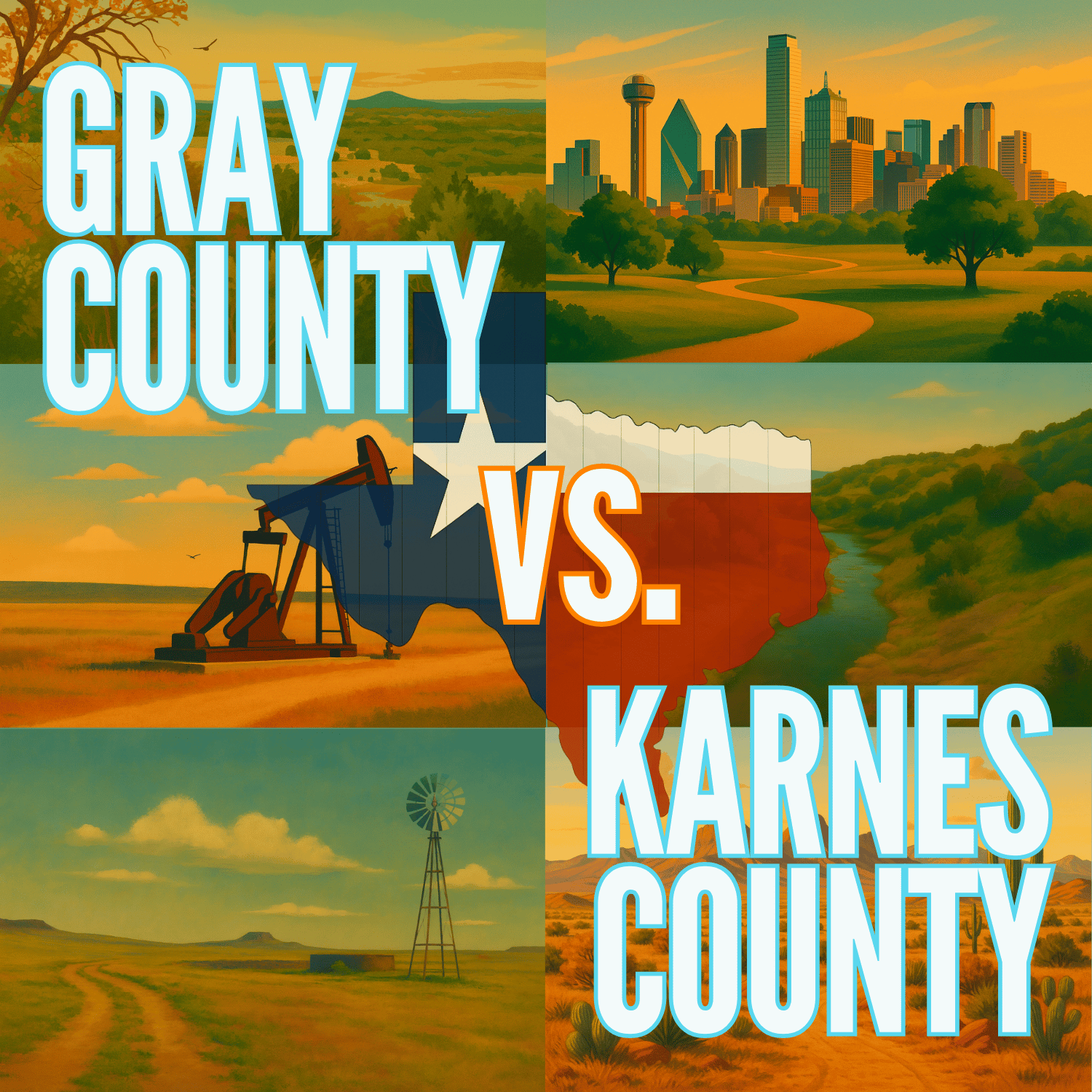 Gray County vs. Karnes County