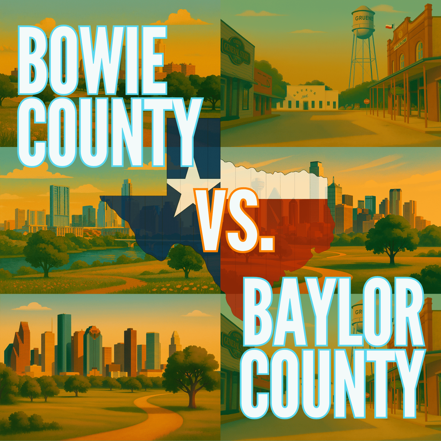 Bowie County vs. Baylor County