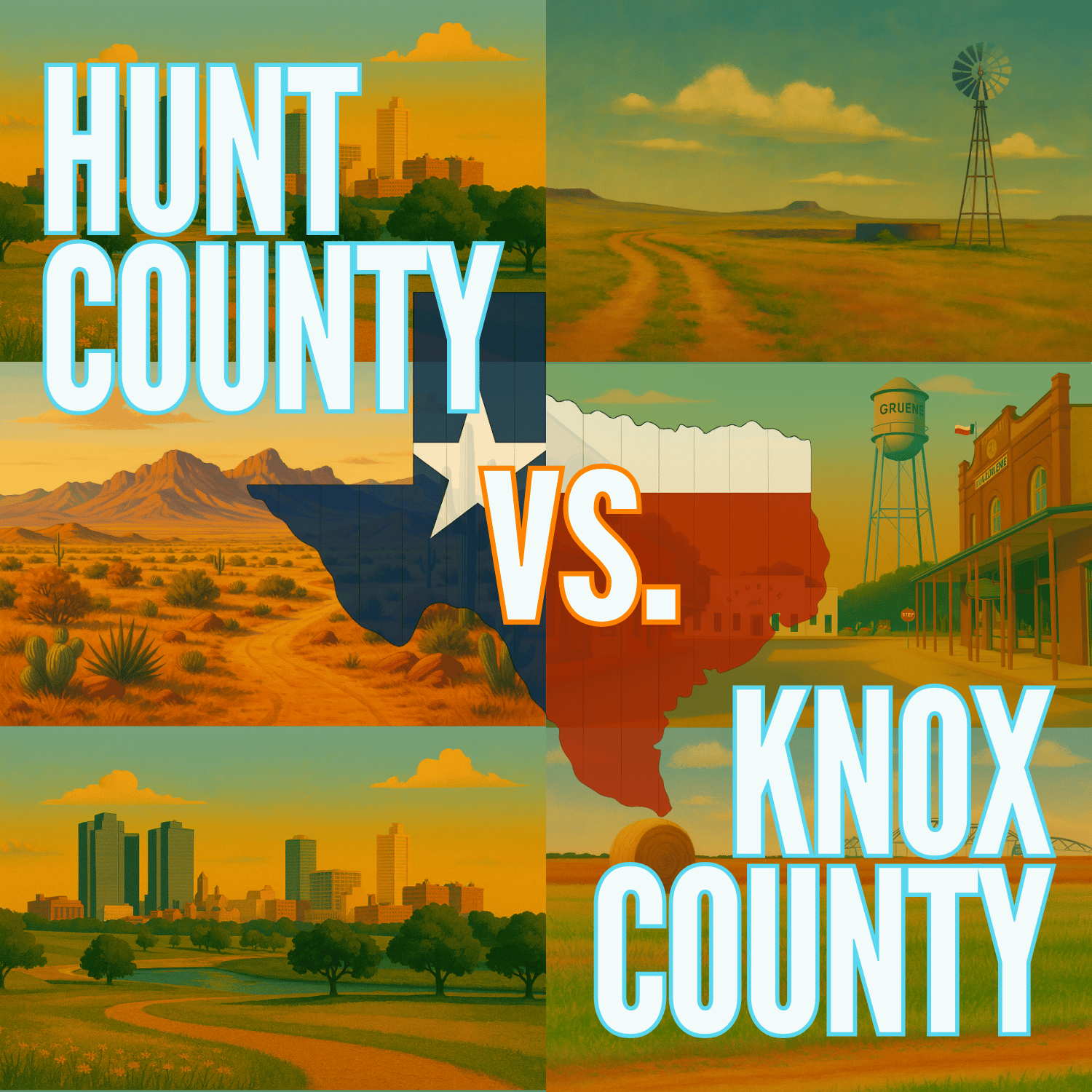 Hunt County vs. Knox County